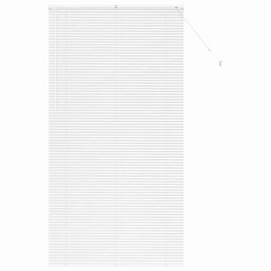 vidaXL Tenda per Finestra con tende Manuale Bianco Alluminio