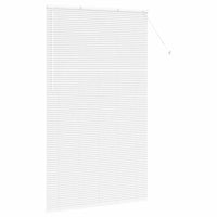 vidaXL Tenda per Finestra con tende Manuale Bianco Alluminio