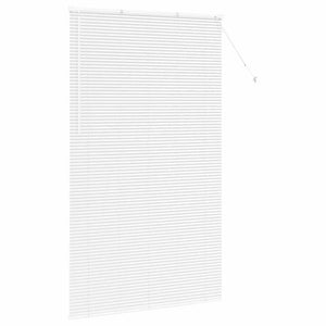 vidaXL Tenda per Finestra con tende Manuale Bianco Alluminio