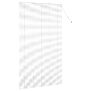 vidaXL Tenda per Finestra con tende Manuale Bianco Alluminio