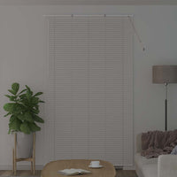 vidaXL Tenda per Finestra con tende Manuale Bianco Alluminio