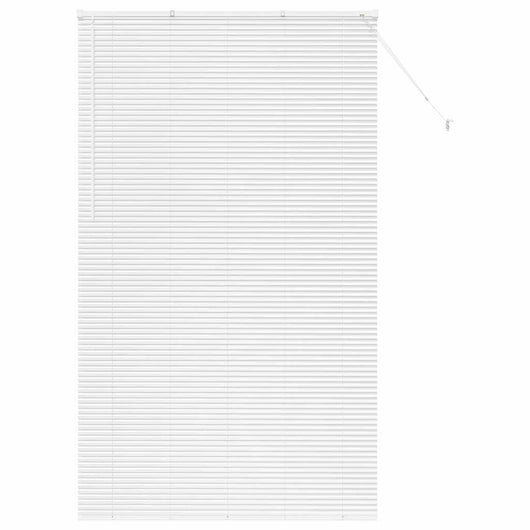 vidaXL Tenda per Finestra con tende Manuale Bianco Alluminio
