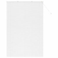 vidaXL Tenda per Finestra con tende Manuale Bianco Alluminio