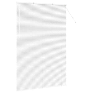 vidaXL Tenda per Finestra con tende Manuale Bianco Alluminio