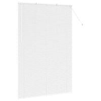 vidaXL Tenda per Finestra con tende Manuale Bianco Alluminio
