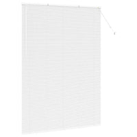 vidaXL Tenda per Finestra con tende Manuale Bianco Alluminio