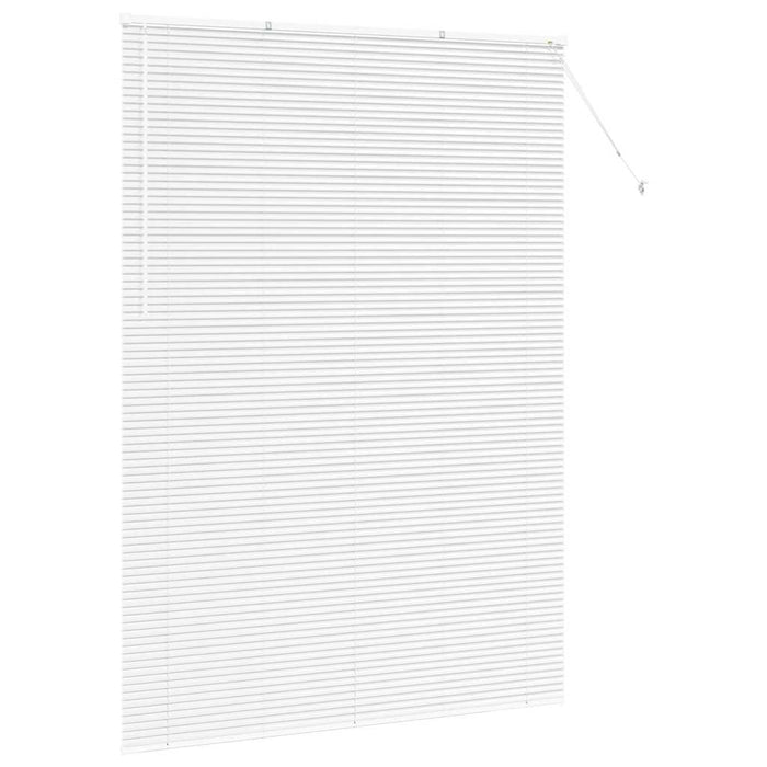 vidaXL Tenda per Finestra con tende Manuale Bianco Alluminio