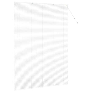 vidaXL Tenda per Finestra con tende Manuale Bianco Alluminio