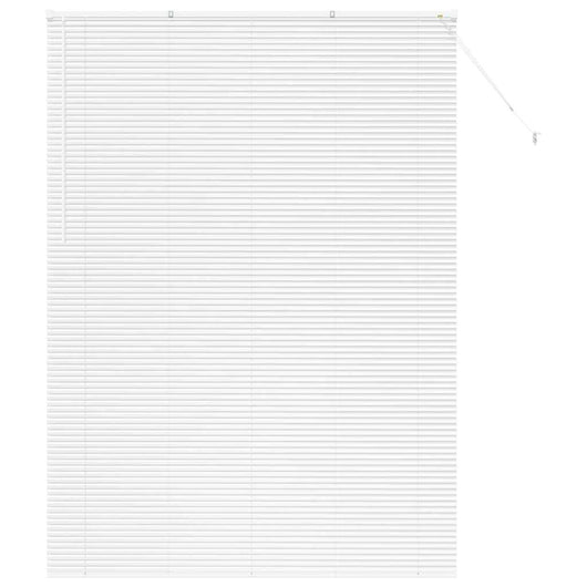 vidaXL Tenda per Finestra con tende Manuale Bianco Alluminio