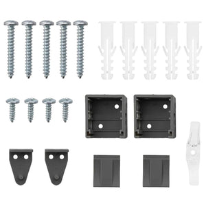 Tenda per Finestra con tende Altro Grigio scuro 60 x 130 cm Alluminio 42006039