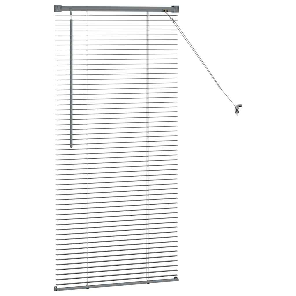 Tenda per Finestra con tende Altro Grigio scuro 60 x 130 cm Alluminio 42006039