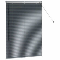 Tenda per Finestra con tende Altro Grigio scuro 80 x 130 cm Alluminio 42006044