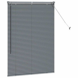 Tenda per Finestra con tende Altro Grigio scuro 80 x 130 cm Alluminio 42006044