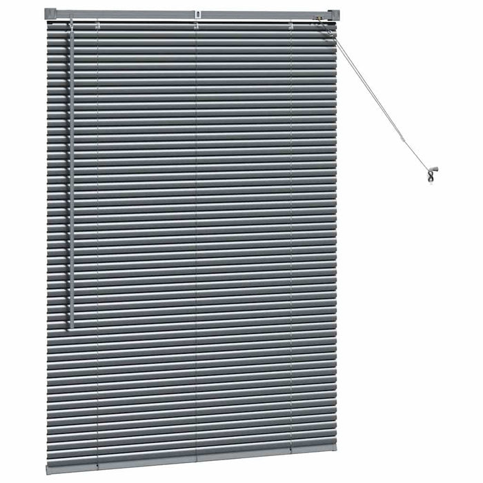 Tenda per Finestra con tende Altro Grigio scuro 80 x 130 cm Alluminio 42006044