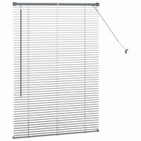 Tenda per Finestra con tende Altro Grigio scuro 80 x 130 cm Alluminio 42006044