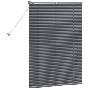 Tenda per Finestra con tende Altro Grigio scuro 80 x 130 cm Alluminio 42006044