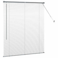 Tenda per Finestra Grigio scuro 110 x 130 cm Alluminio 42006049