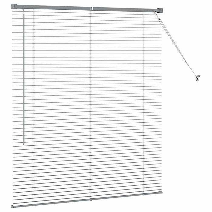 Tenda per Finestra Grigio scuro 110 x 130 cm Alluminio 42006049