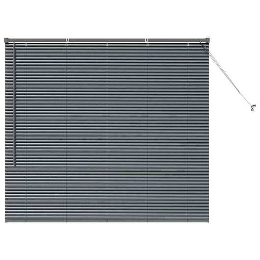 vidaXL Tenda per Finestra con tende Manuale Grigio scuro Alluminio