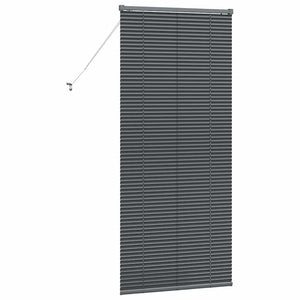 Tenda per Finestra con tende Altro Grigio scuro 80 x 130 cm Alluminio 42006066