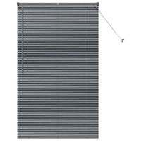 Tenda per Finestra Grigio scuro 105 x 175 cm Alluminio 42006073