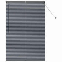 Tenda per Finestra Grigio scuro 120 x 175 cm Alluminio 42006076