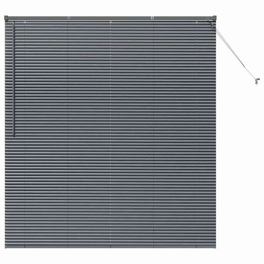 Tenda per Finestra Grigio scuro 160 x 175 cm Alluminio 42006084