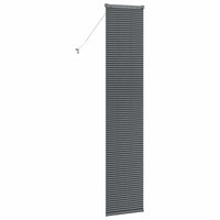 vidaXL Tenda per Finestra con tende Manuale Grigio scuro Alluminio