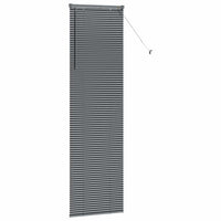 vidaXL Tenda per Finestra con tende Manuale Grigio scuro Alluminio