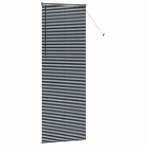 vidaXL Tenda per Finestra con tende Manuale Grigio scuro Alluminio