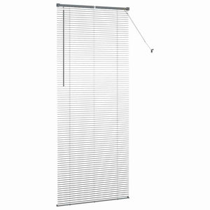 vidaXL Tenda per Finestra con tende Manuale Grigio scuro Alluminio