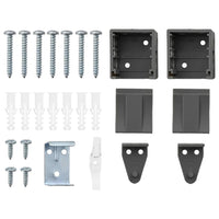 vidaXL Tenda per Finestra con tende Manuale Grigio scuro Alluminio