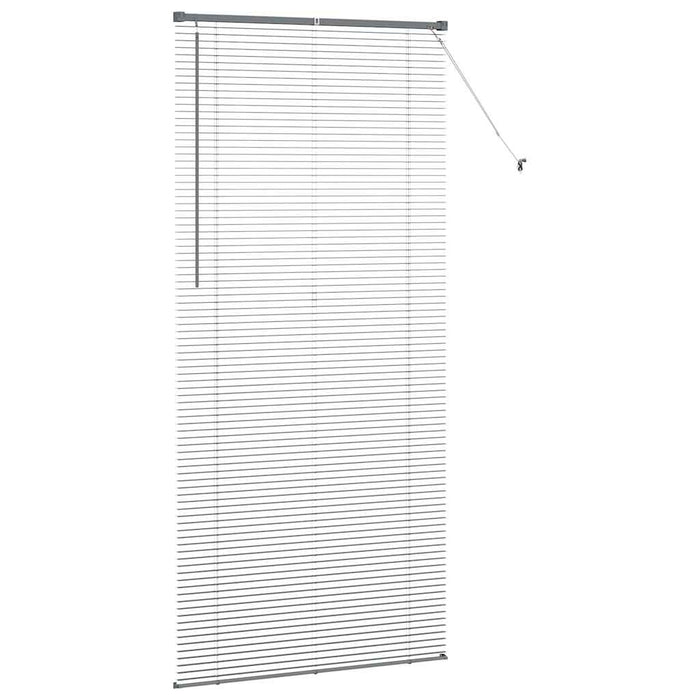 vidaXL Tenda per Finestra con tende Manuale Grigio scuro Alluminio