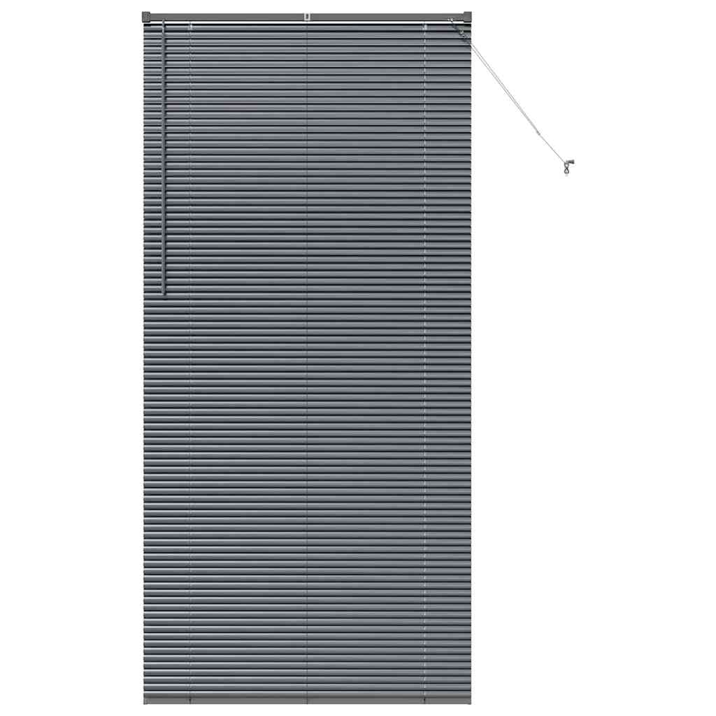 Tenda per Finestra con tende Altro Grigio scuro 80 x 130 cm Alluminio 42006098