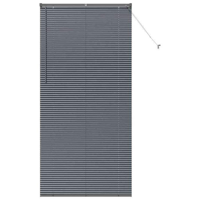 Tenda per Finestra con tende Altro Grigio scuro 80 x 130 cm Alluminio 42006098