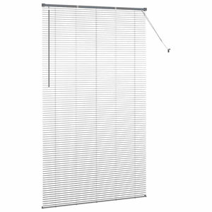 vidaXL Tenda per Finestra con tende Manuale Grigio scuro Alluminio