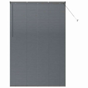 vidaXL Tenda per Finestra con tende Manuale Grigio scuro Alluminio