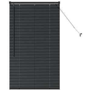 Tenda per Finestra con tende Altro Nero 80 x 130 cm Alluminio 42006117