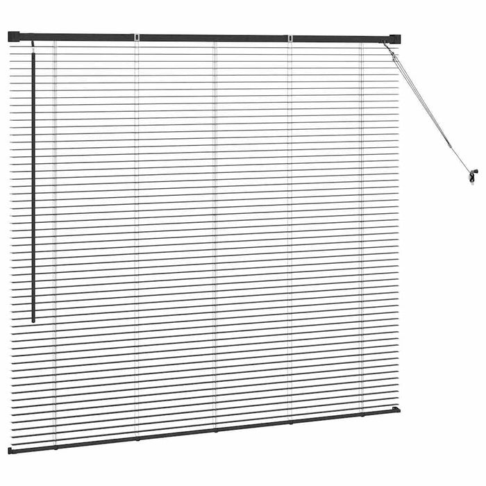 Tenda per Finestra con tende Altro Nero 80 x 130 cm Alluminio 42006131