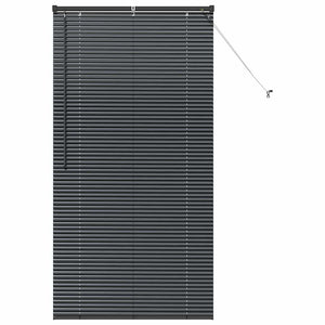 Tenda per Finestra con tende Altro Nero 80 x 130 cm Alluminio 42006146