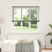 Tenda per Finestra con tende Altro Nero 140 x 175 cm Alluminio 42006155