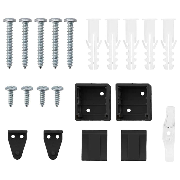 Tenda per Finestra con tende Altro Nero 80 x 130 cm Alluminio 42006163