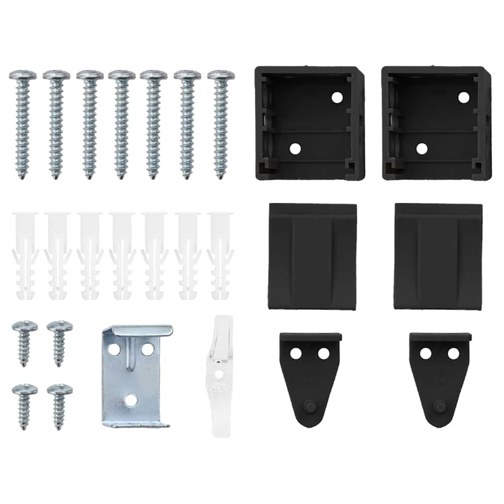 Tenda per Finestra con tende Altro Nero 80 x 130 cm Alluminio 42006169