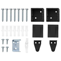 Tenda per Finestra con tende Altro Nero 110 x 220 cm Alluminio 42006174