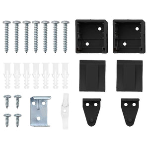 Tenda per Finestra con tende Altro Nero 110 x 220 cm Alluminio 42006174