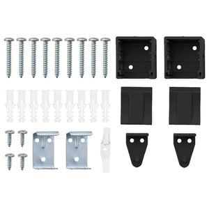 Tenda per Finestra con tende Altro Nero 155 x 220 cm Alluminio 42006183