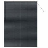 Tenda per Finestra con tende Altro Nero 160 x 220 cm Alluminio 42006184