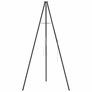Treppiede da Campeggio Nero 92 x 92 x 191.5 cm Acciaio 42010330