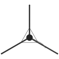 Treppiede da Campeggio Nero 92 x 92 x 191.5 cm Acciaio 42010330