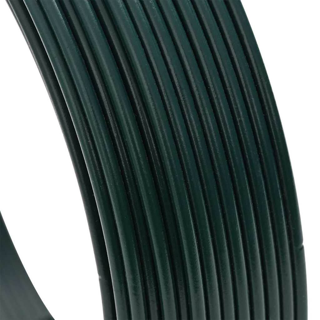 vidaXL Filo di recinzione Verde 33 m Acciaio rivestito in PVC